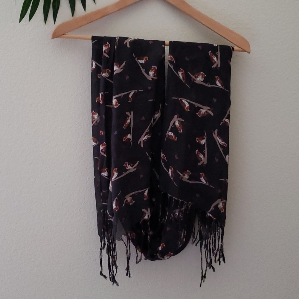 Banana republic bird scarf